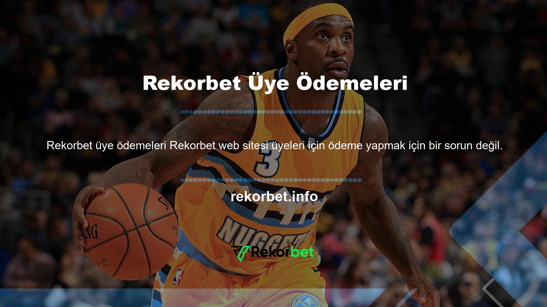 Rekorbet herhangi bir sorun olmadan kolayca ödeyebileceğiniz bir bahis sitesidir